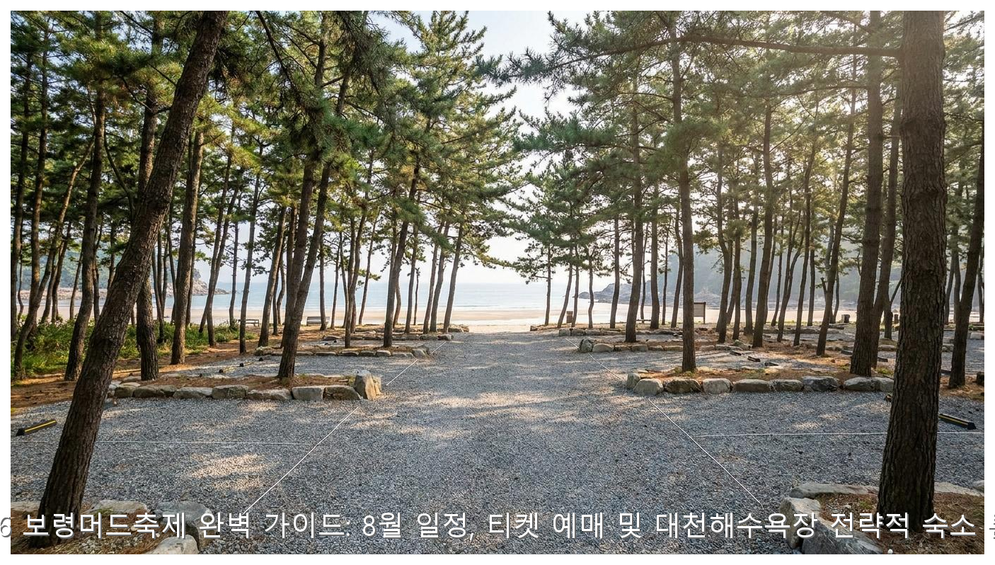2026 보령머드축제 완벽 가이드: 8월 일정, 티켓 예매 및 대천해수욕장 전략적 숙소 분석 핵심 안내 및 분석 인포그래픽 (5)