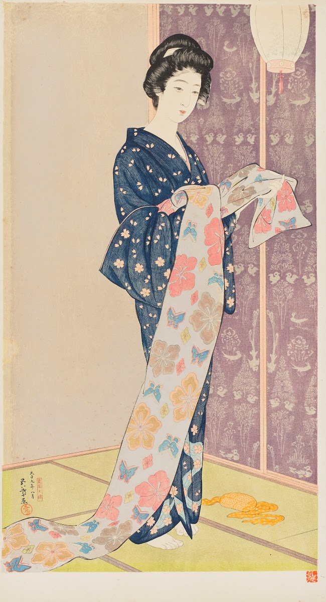 Kaso no musume Girl in summer kimono 1920