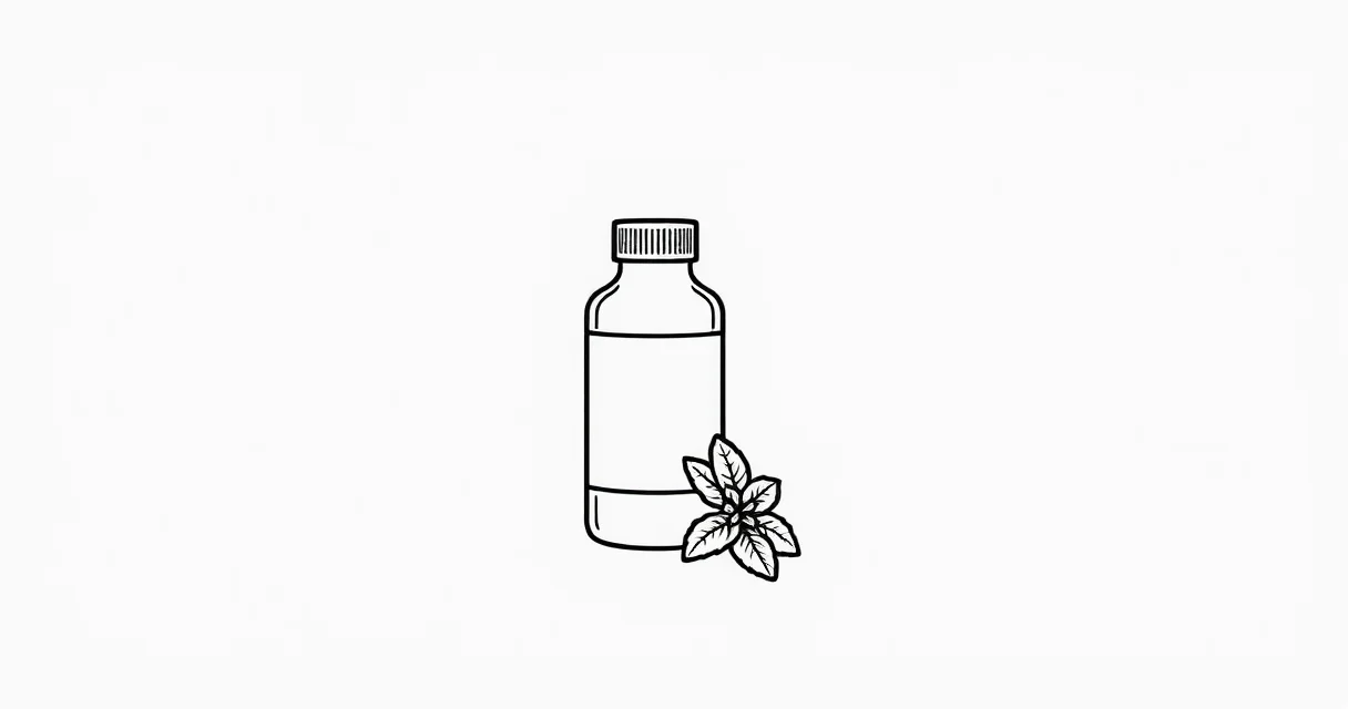 냉방병 소화불량 원인 해결을 위한 소화제와 민트 잎 이미지