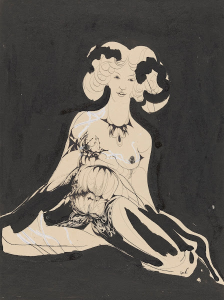 Twee zittende vrouwelijke naakten c 1904   c 1906