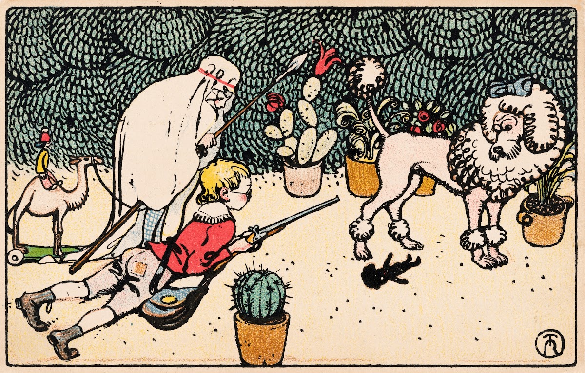 Nr 338 Kinderträume 3 Löwenjagd 1911