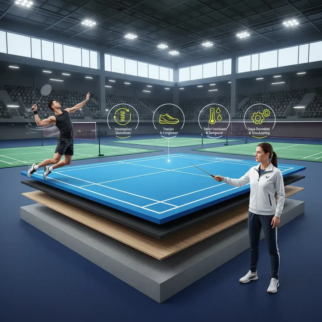 Apa yang harus dipertimbangkan saat membeli lantai badminton untuk latihan profesional?