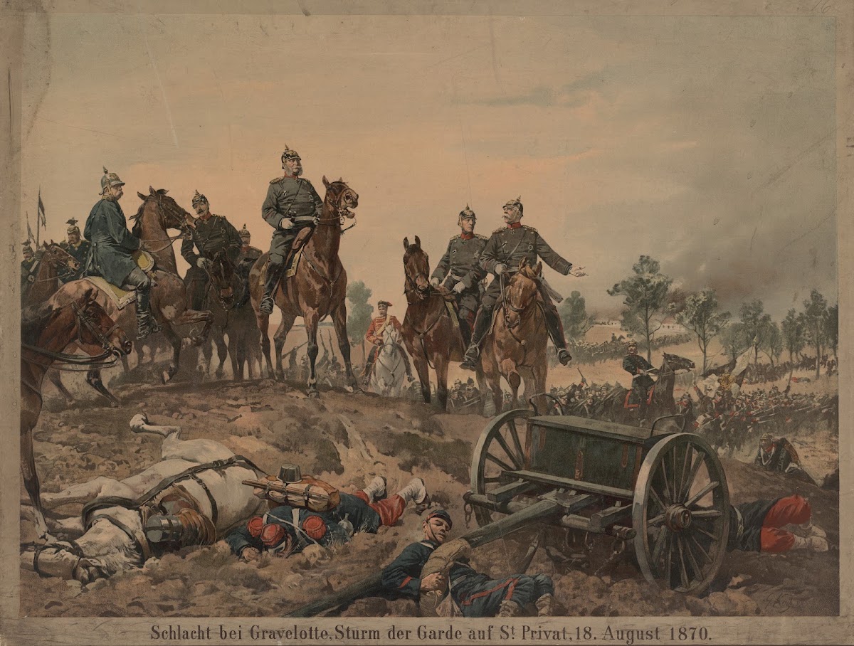 Wilhelm I at the Battle of Gravelotte 19th century