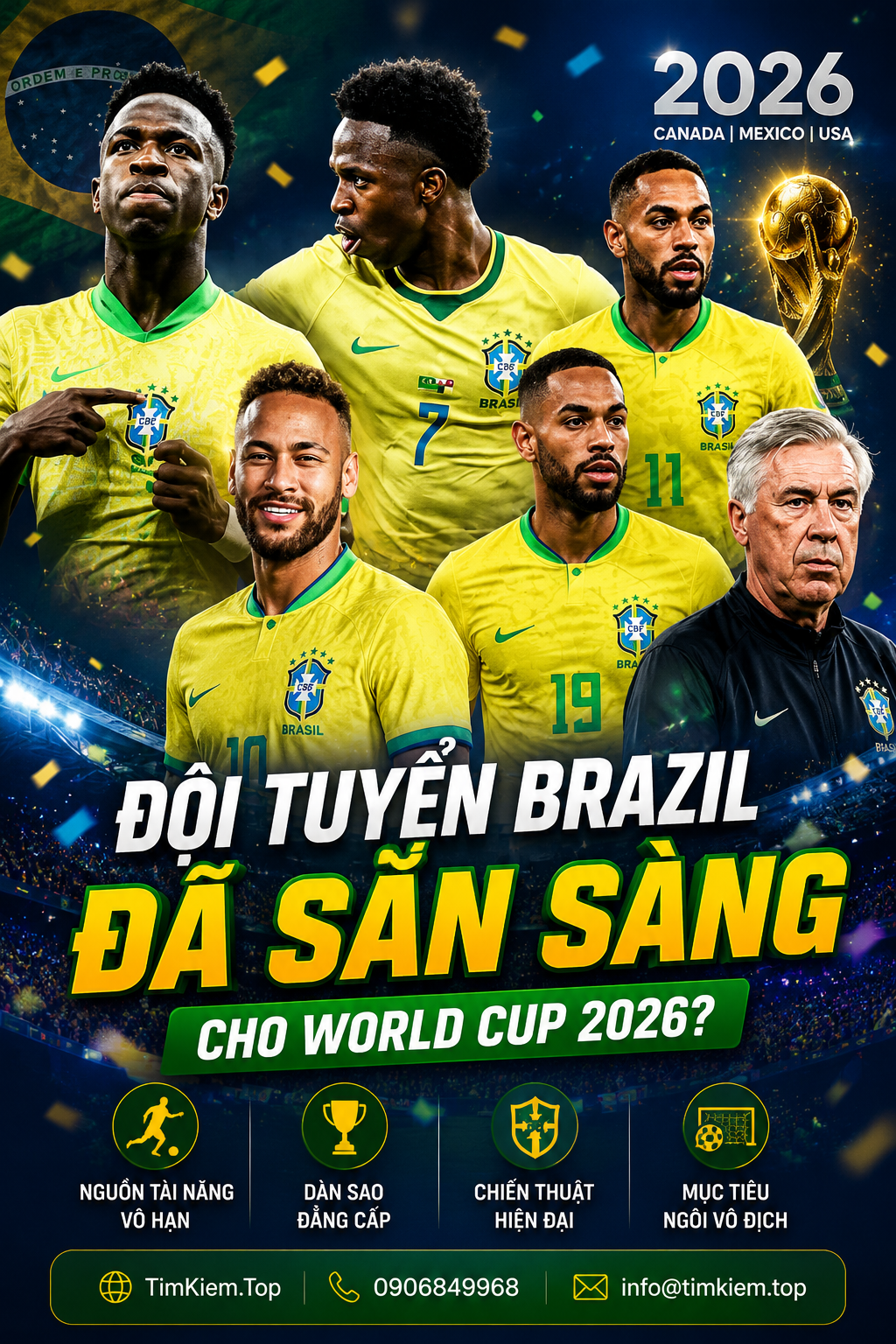 Đội Tuyển Bóng Đá Quốc Gia Brazil: Kẻ Vĩ Đại Thức Tỉnh Hay Sắp Nhận Thêm Một Cú Sốc Tại World Cup 2026?