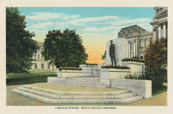 Lincoln statue state capitol grounds 1926