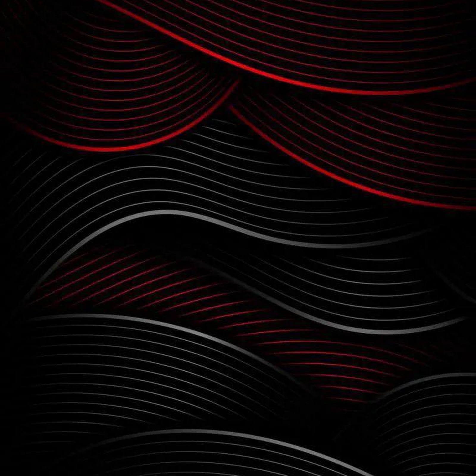 Download Abstract Red And Black Waves iPhone