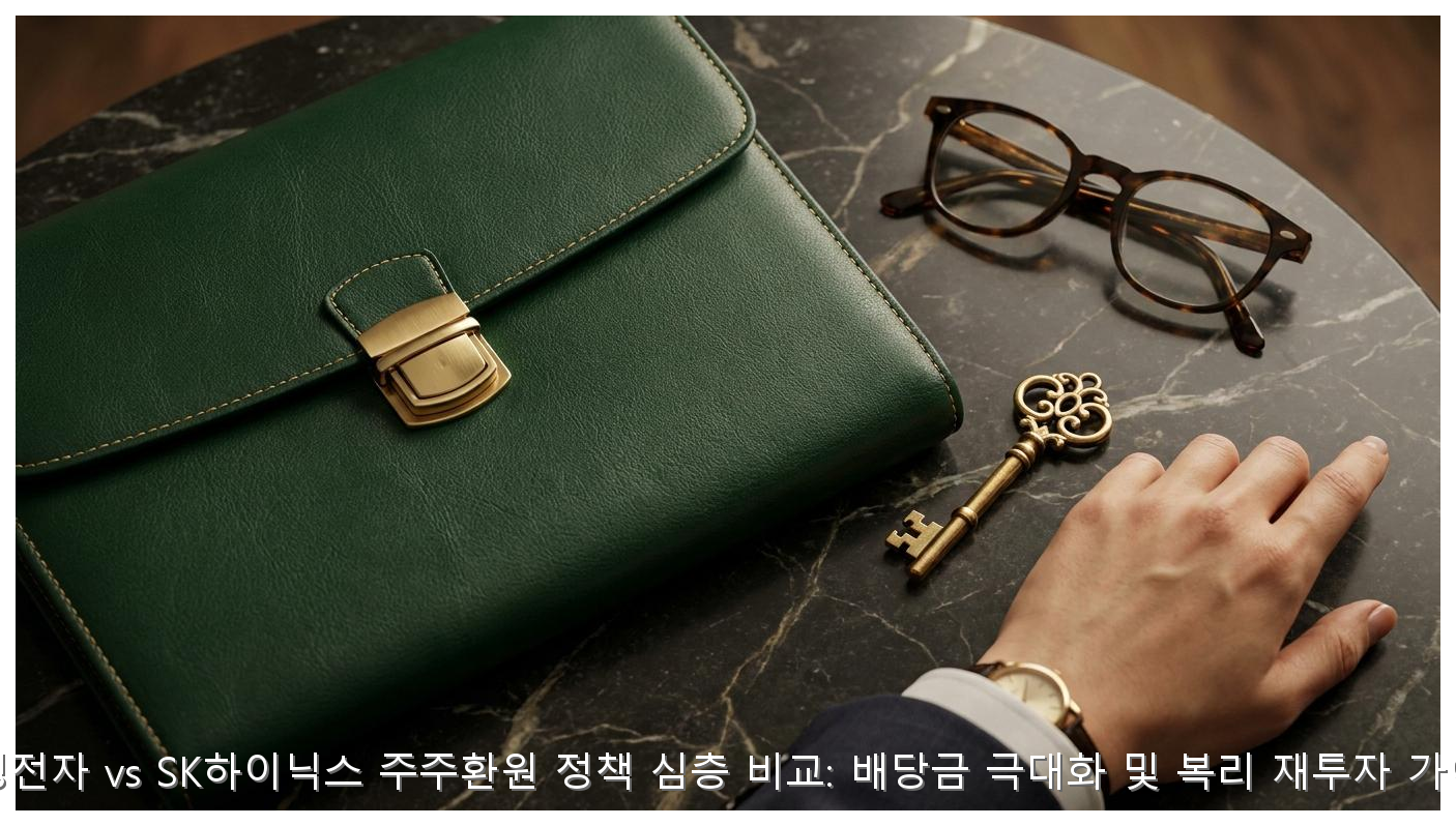 삼성전자 vs SK하이닉스 주주환원 정책 심층 비교: 배당금 극대화 및 복리 재투자 가이드 핵심 안내 및 분석 인포그래픽 (5)
