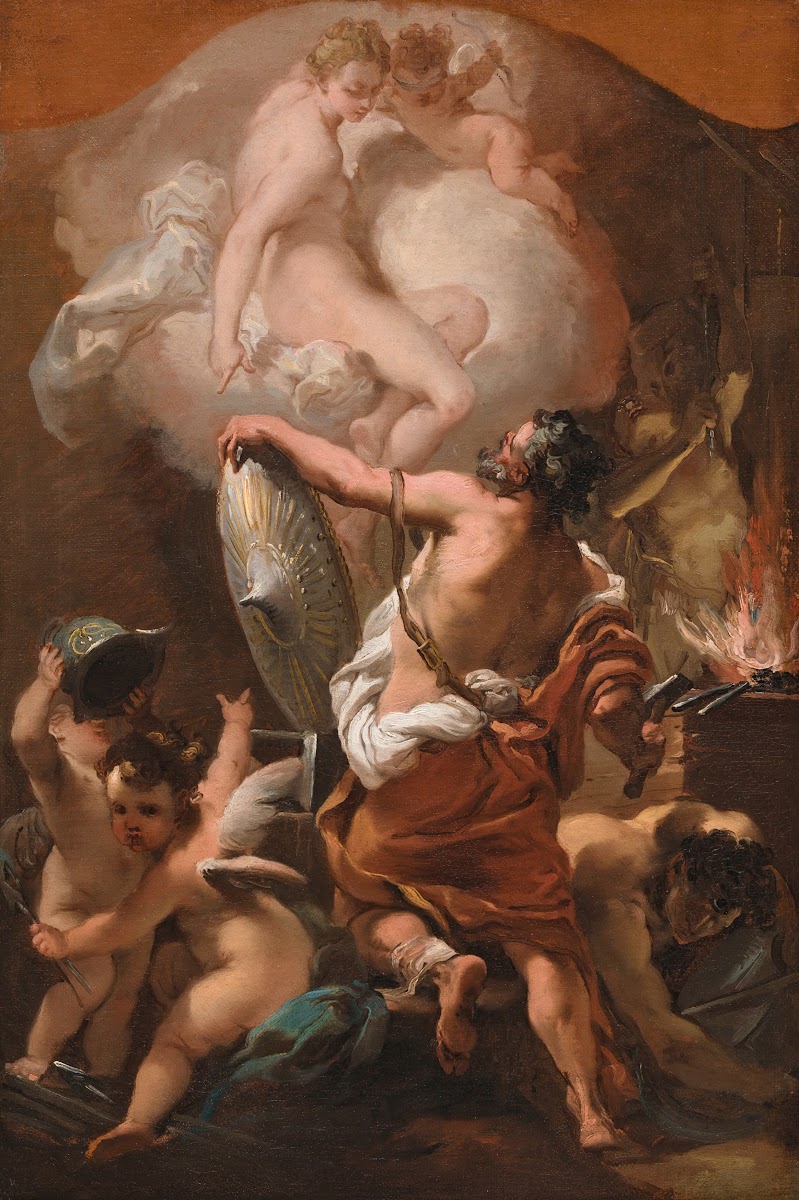 Venus Ordering Armor for Aeneas at Vulcans Forge ca 1775