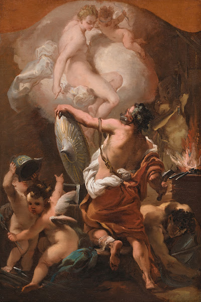 Venus Ordering Armor for Aeneas at Vulcans Forge ca 1775