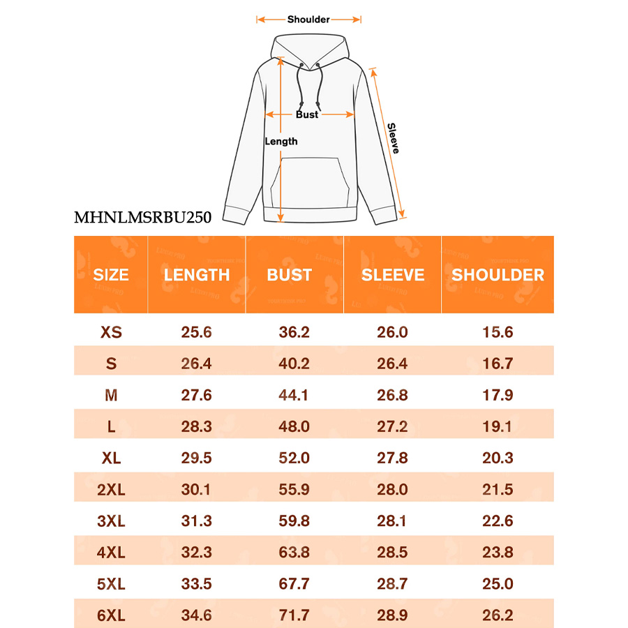AOP MHN Hoodie 250, Japanese Fabric