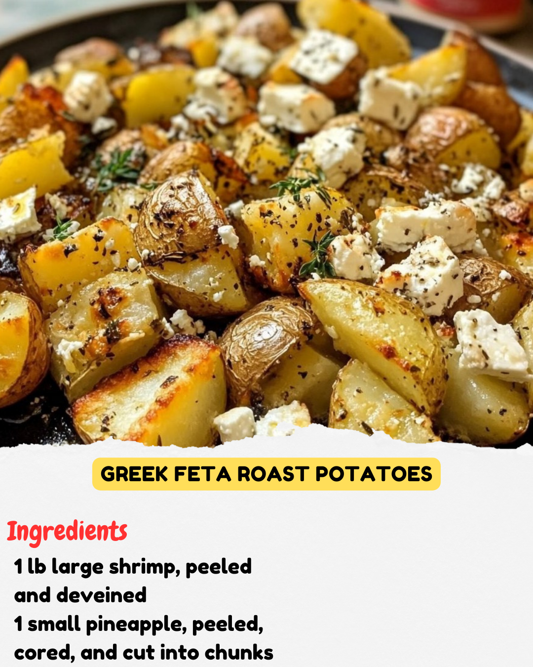 Greek Feta Roast Potatoes