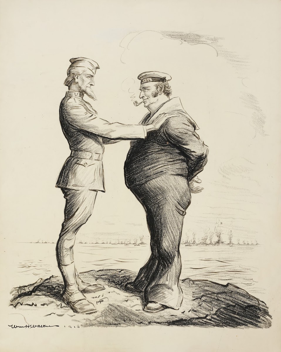 John if it hadnt been for that navy of yours where would we be now 1918