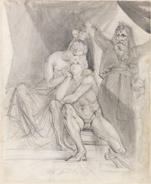 Prospero Watching Ferdinand and Miranda ca 1840
