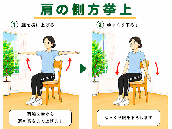 肩の側方挙上