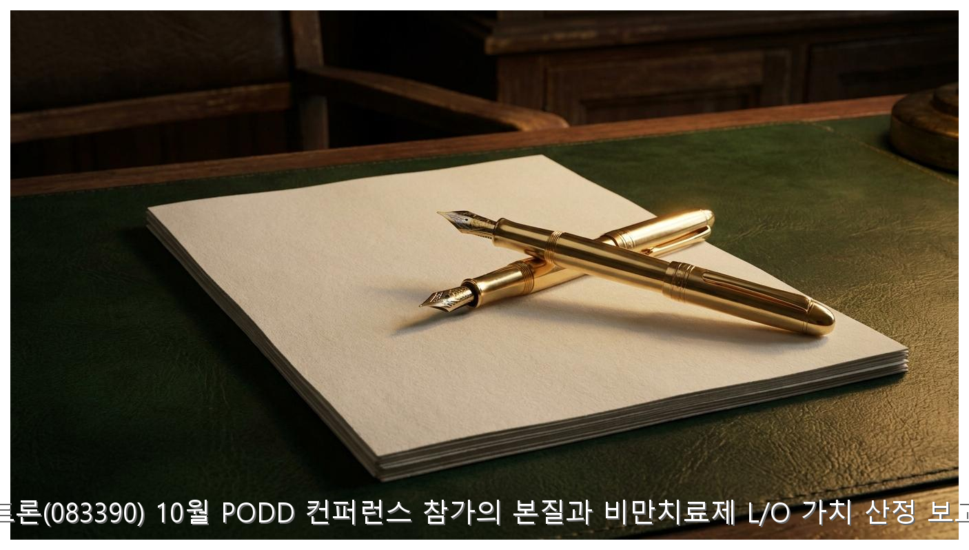 펩트론(083390) 10월 PODD 컨퍼런스 참가의 본질과 비만치료제 L/O 가치 산정 보고서 핵심 안내 및 분석 인포그래픽 (5)