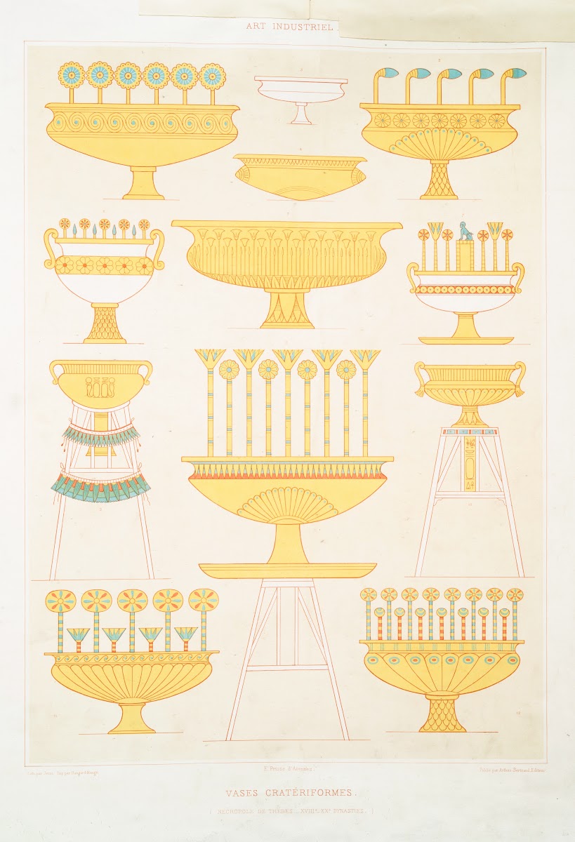 Art industriel vases cratériformes nécropole de Thèbes  XVIIIe  XXe dynasties 18