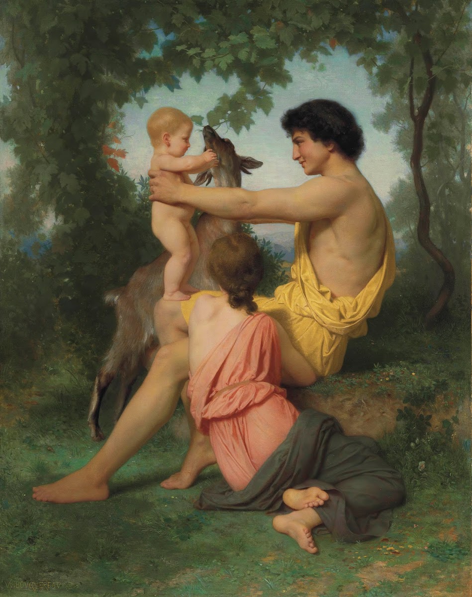 Idylle famille antique