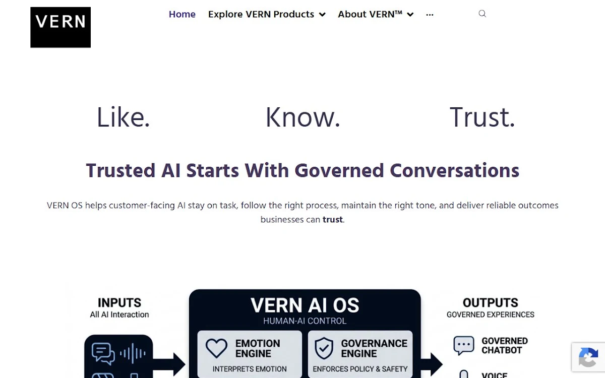 Captura de VERN AI Emotion Recognition