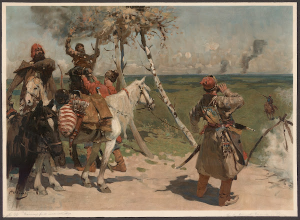 At the guarding border of the Moscow state 1907