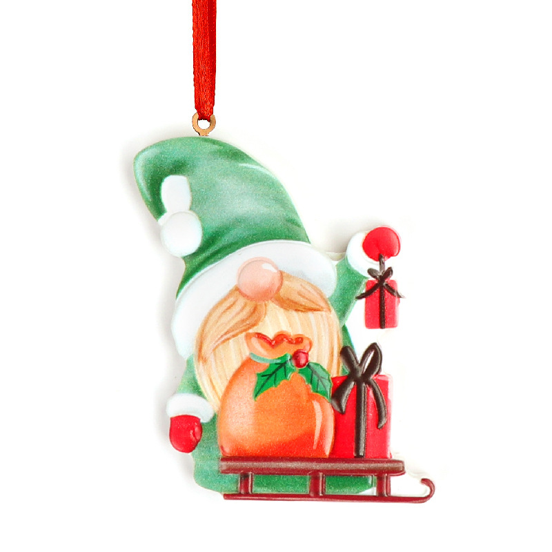 Weihnachts-Wichtel Anhänger aus Kunstharz