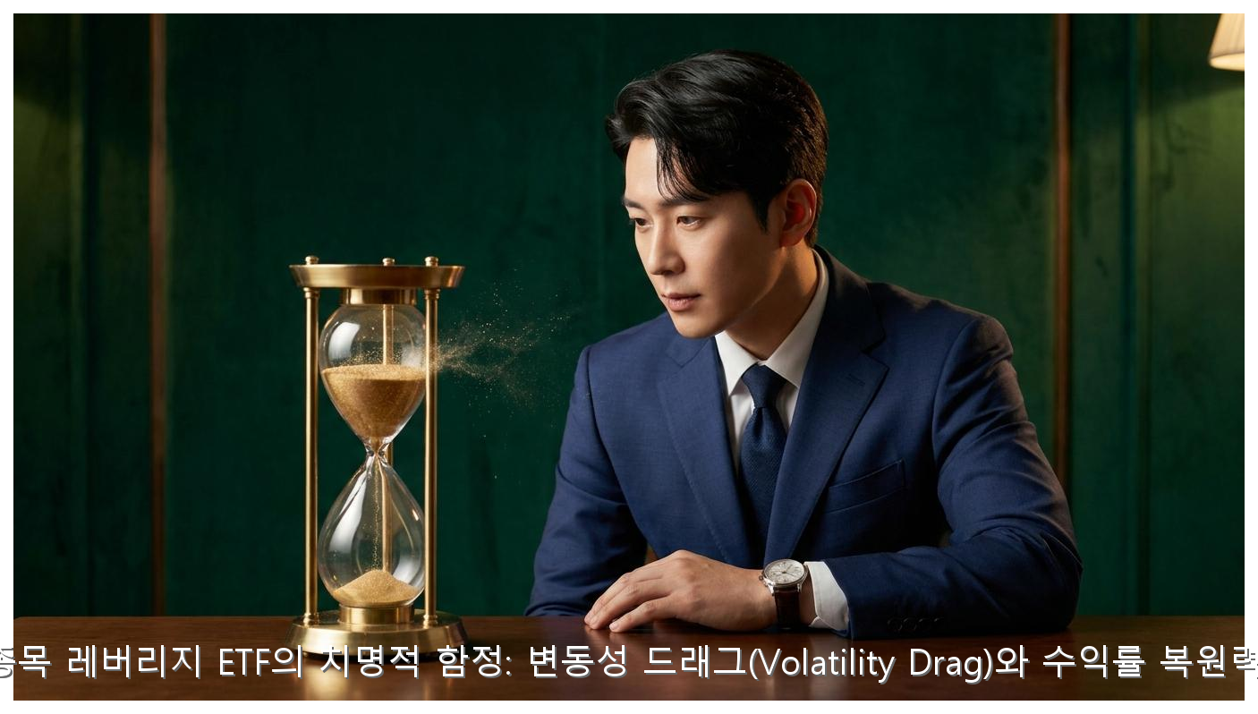 단일종목 레버리지 ETF의 치명적 함정: 변동성 드래그(Volatility Drag)와 수익률 복원력 분석 핵심 안내 및 분석 인포그래픽 (2)