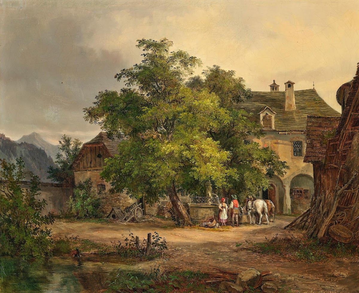 An Encounter by the Fountain 1849