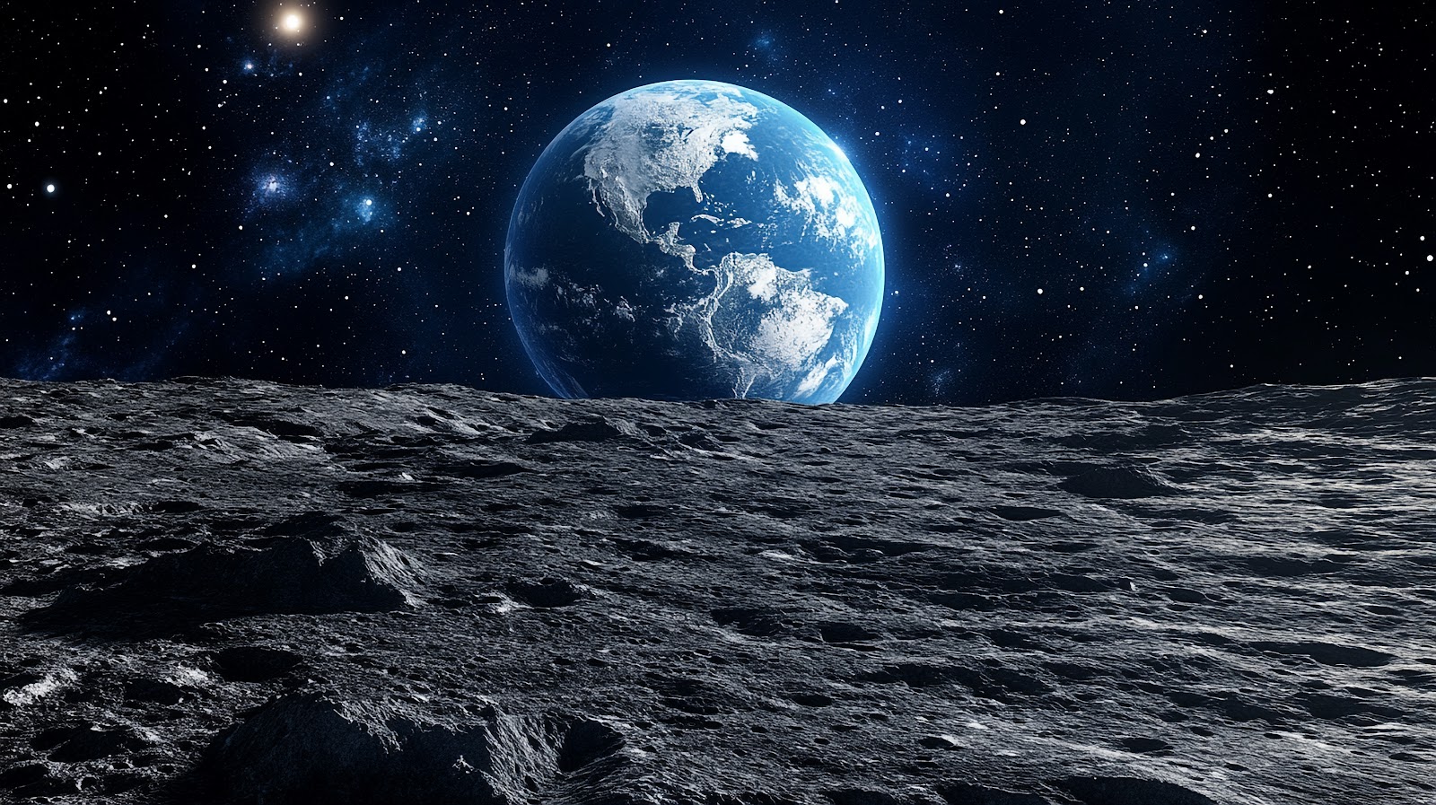 Earth From Moon Wallpaper