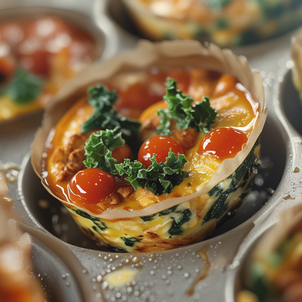 Final Spicy Buffalo Chicken & Kale Frittata Cups