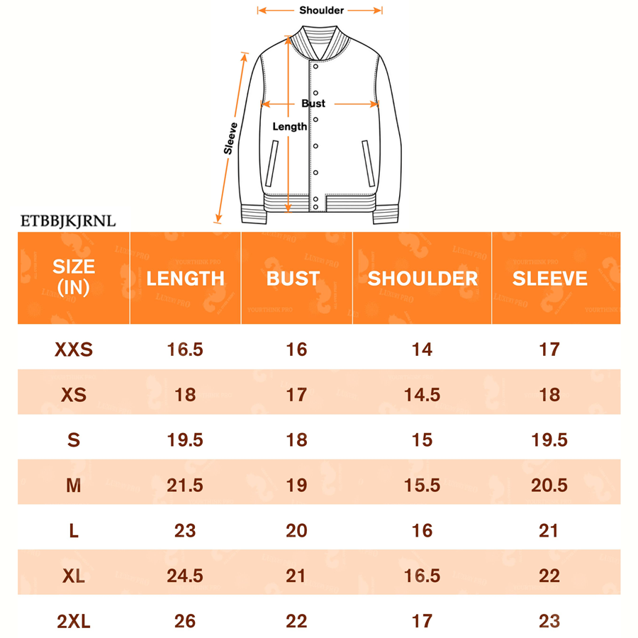 AOP Children's button baseball jacket