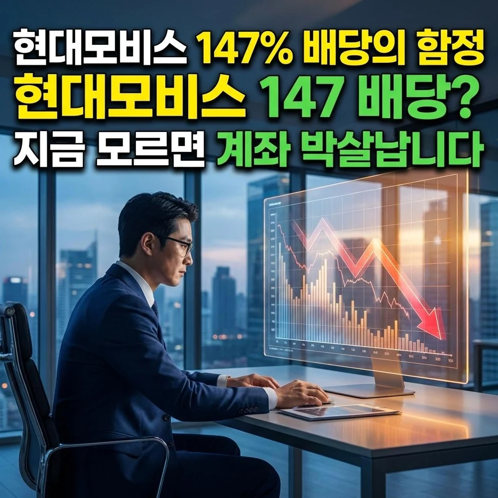 현대모비스 147% 배당 수익률의 함정, 초보가 전 재산 잃는 결정적 실수
