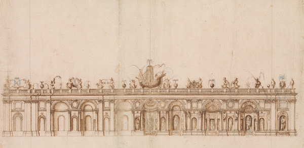 Design after a Fountain in the Villa Aldobrandini at Frascati 15901600