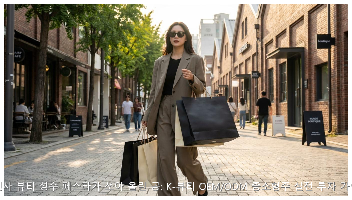 무신사 뷰티 성수 페스타가 쏘아 올린 공: K-뷰티 OEM/ODM 중소형주 실전 투자 가이드 핵심 안내 및 분석 인포그래픽 (2)