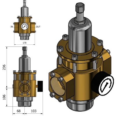 Series PHF BS2 R20 High Flow - Pipeline Regulators by Southern CGS
