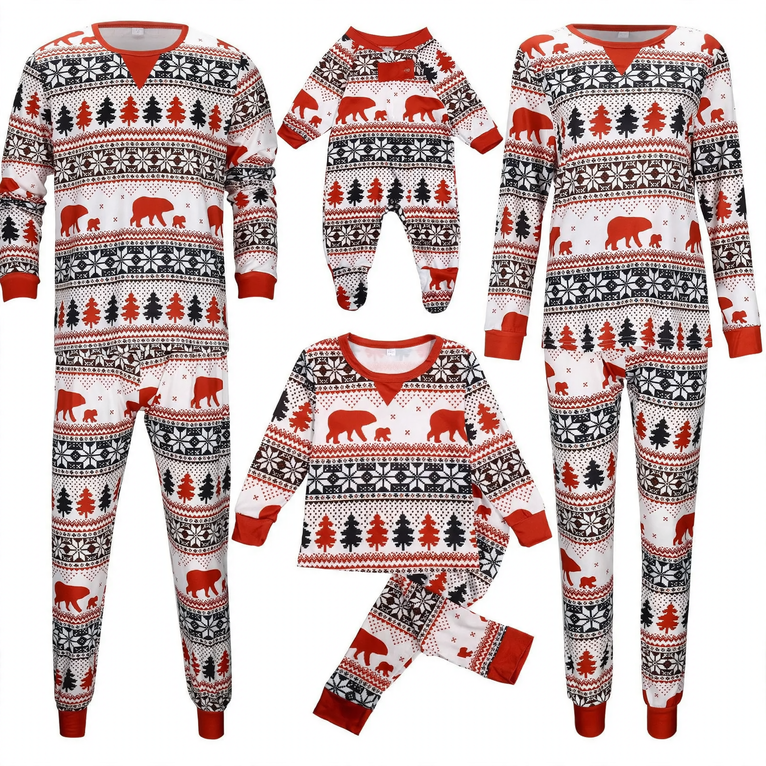 Christmas Family Loungewear, Long Sleeve, Various Sizes