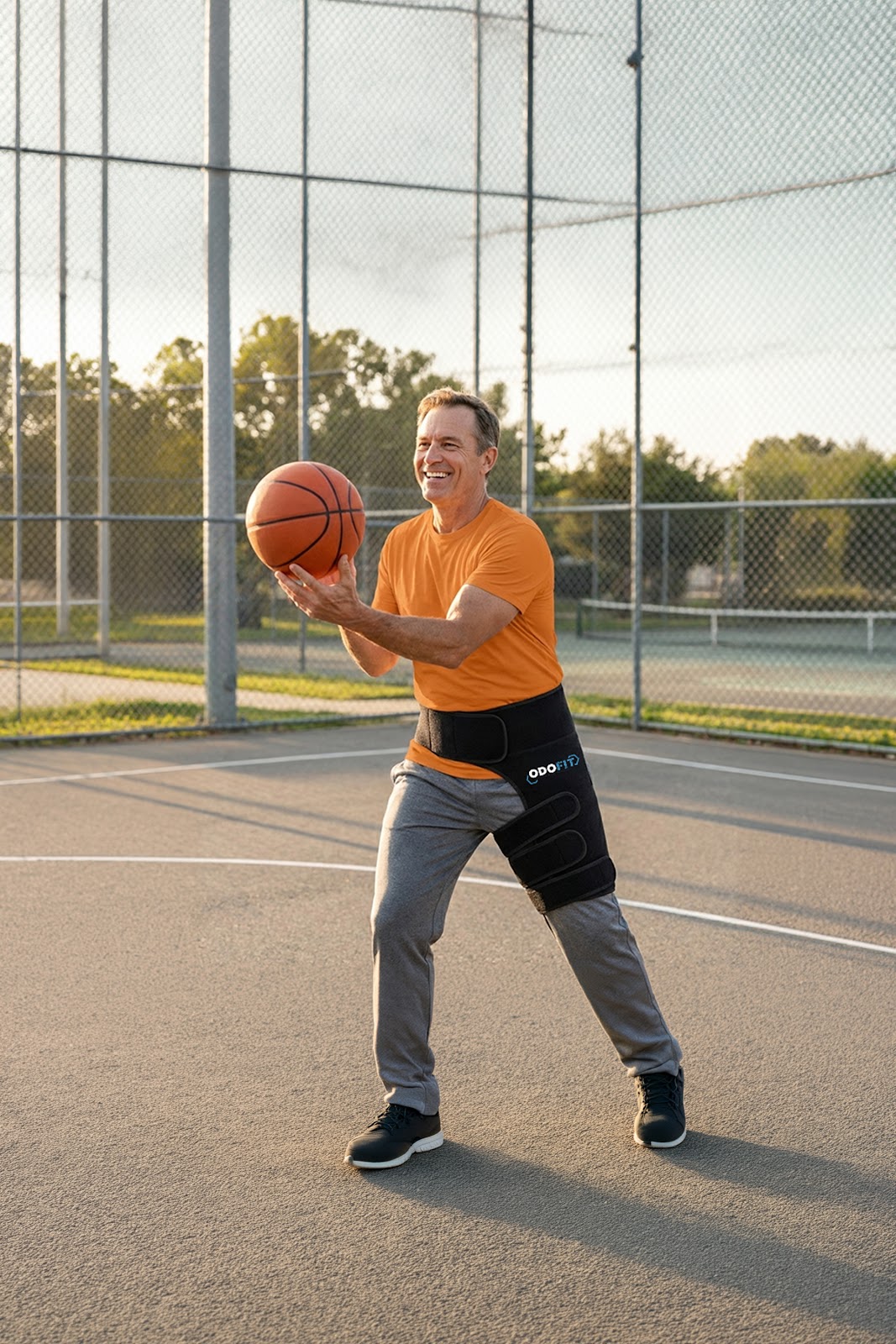 Wearing ODOFIT hip brace during sport activity