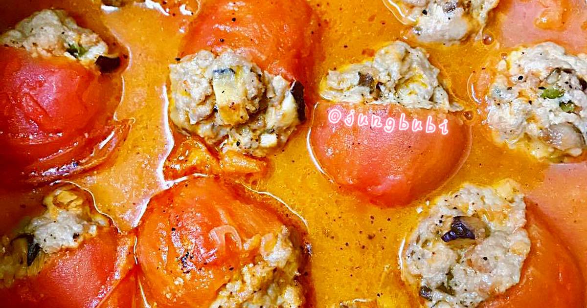 Cà Chua nhồi Thịt Băm  🍅 🍚