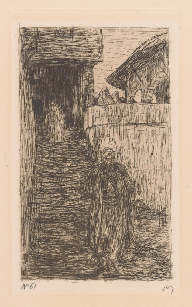 Binnenplaats in Scutari 1888