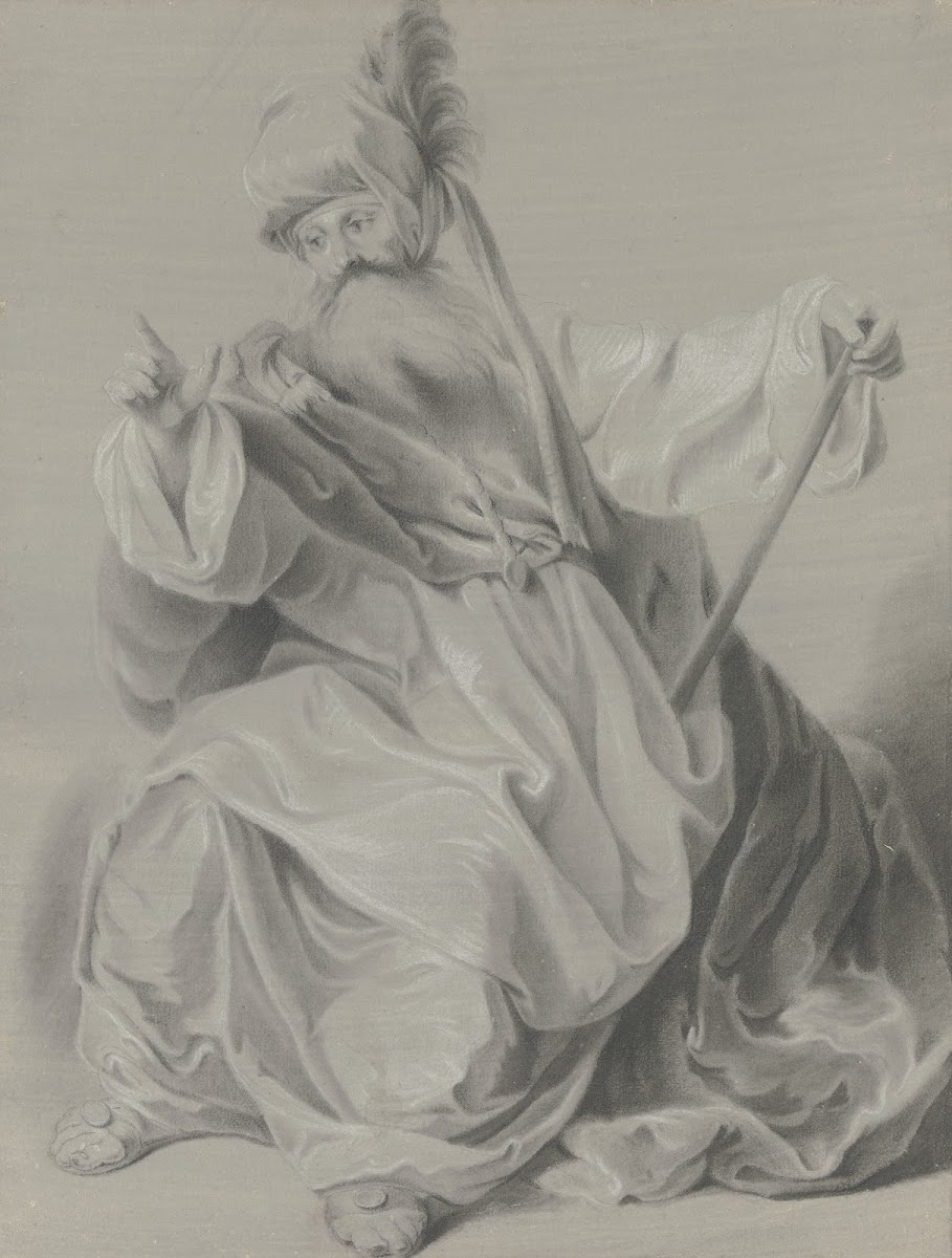 Gewandfigur mit einem Turban