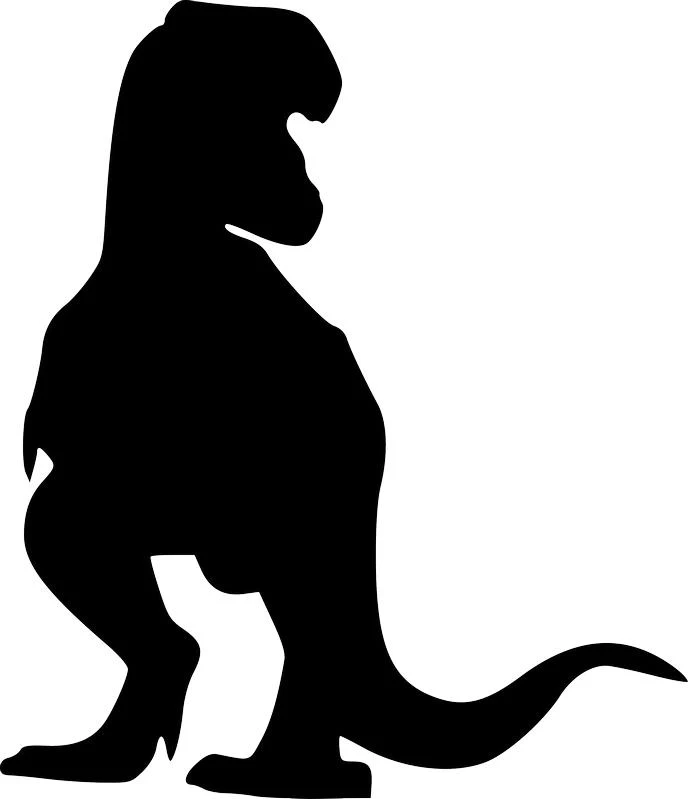 Tyrannosaurus Rex Silhouette Free SVG for xTool Laser Cutting and Engraving