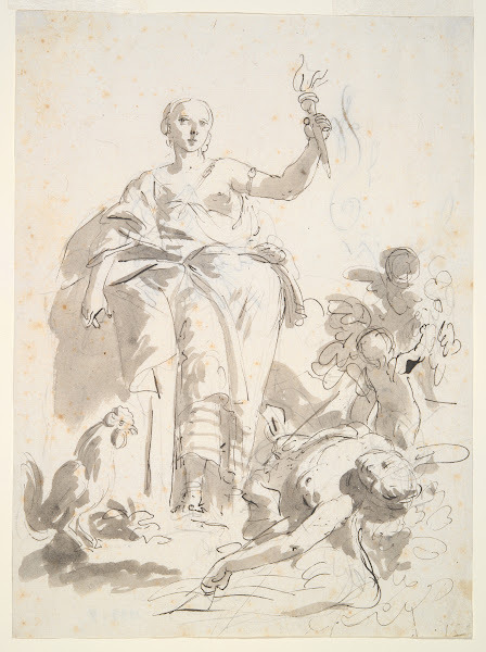Study for the fresco Industry Triumphing over Idleness at the Villa Lochi alBiro