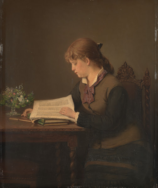 Girl Reading 1880
