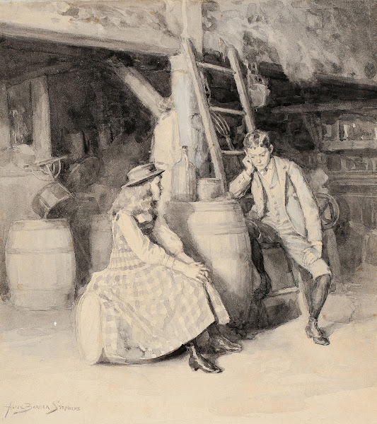 Alphonse and Cherry in the Barn 1891