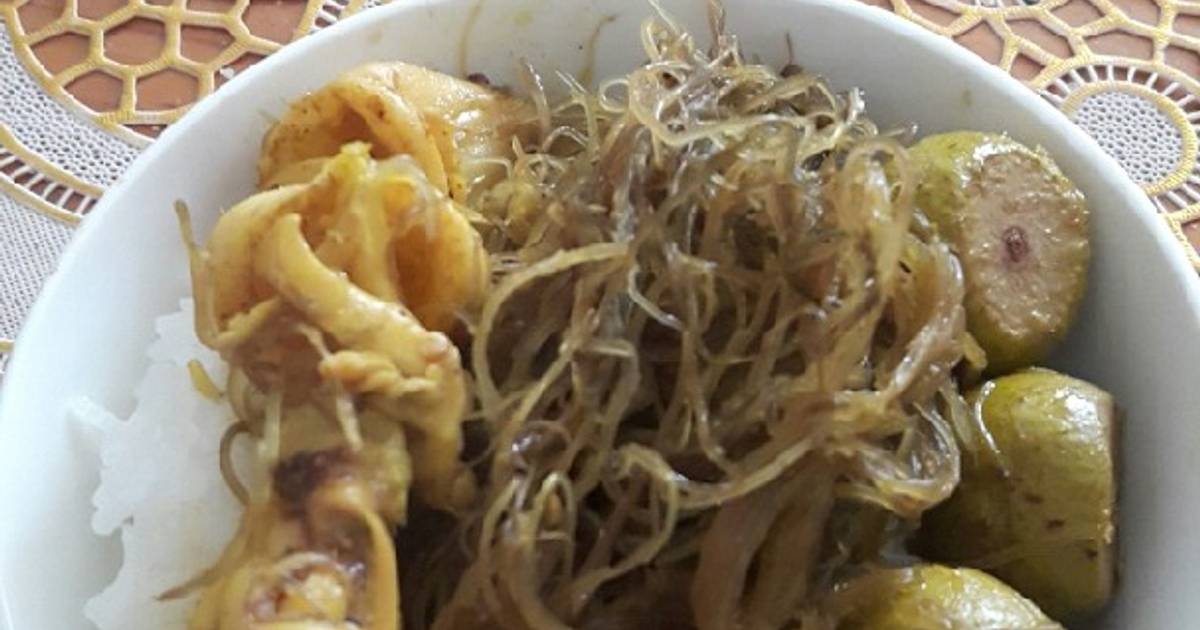 Hái sản nấu trái sung và rau câu