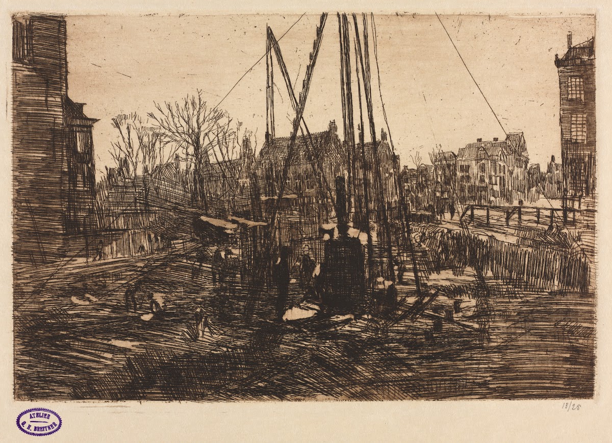 Construction Site in Amsterdam c 1902