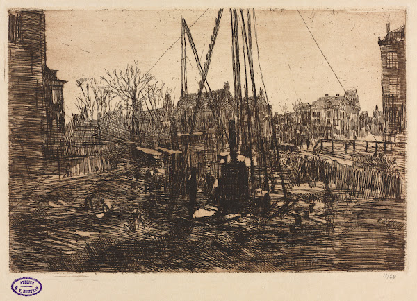 Construction Site in Amsterdam c 1902