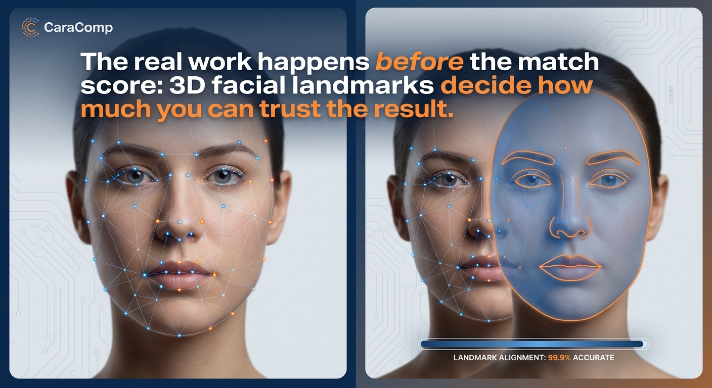 A 3mm Error Breaks Your Match: What 3D Facial Landmarks Do Before the Score Appears