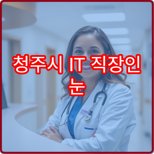 청주시 IT 직장인 눈 피로 안과 렌즈 추천 1일용 비교 후기