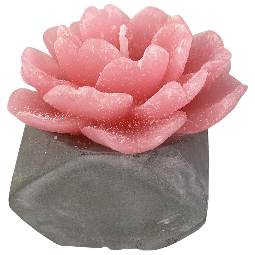 Vela Concepts™ diseño de flor color rosa