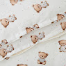 Children's bedding set 4 el Twins Satin Limited Nighty Bears light beige