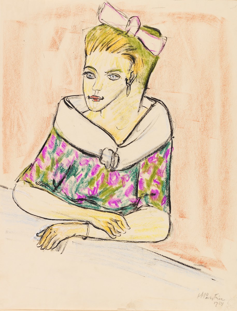 Young woman with hair bow 1924